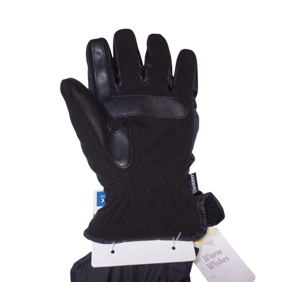 NWT Isotoner Signature Men's Insulated Water-Repellent Active Gloves Sz XL Black - Picture 3 of 9